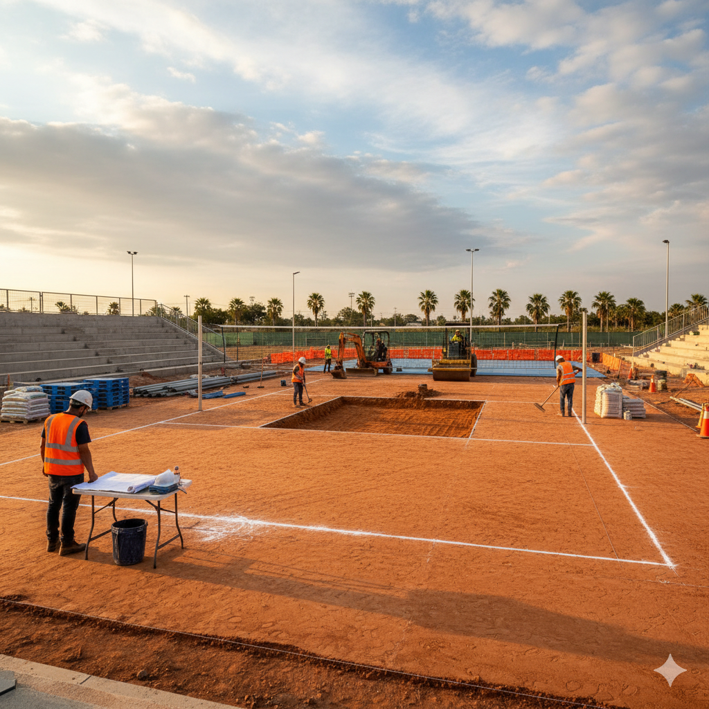Volleyball Court Construction in india