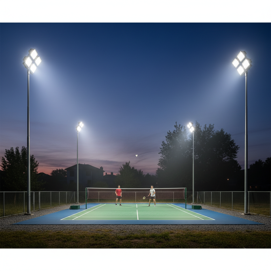 Outdoor Badminton Court Lighting
