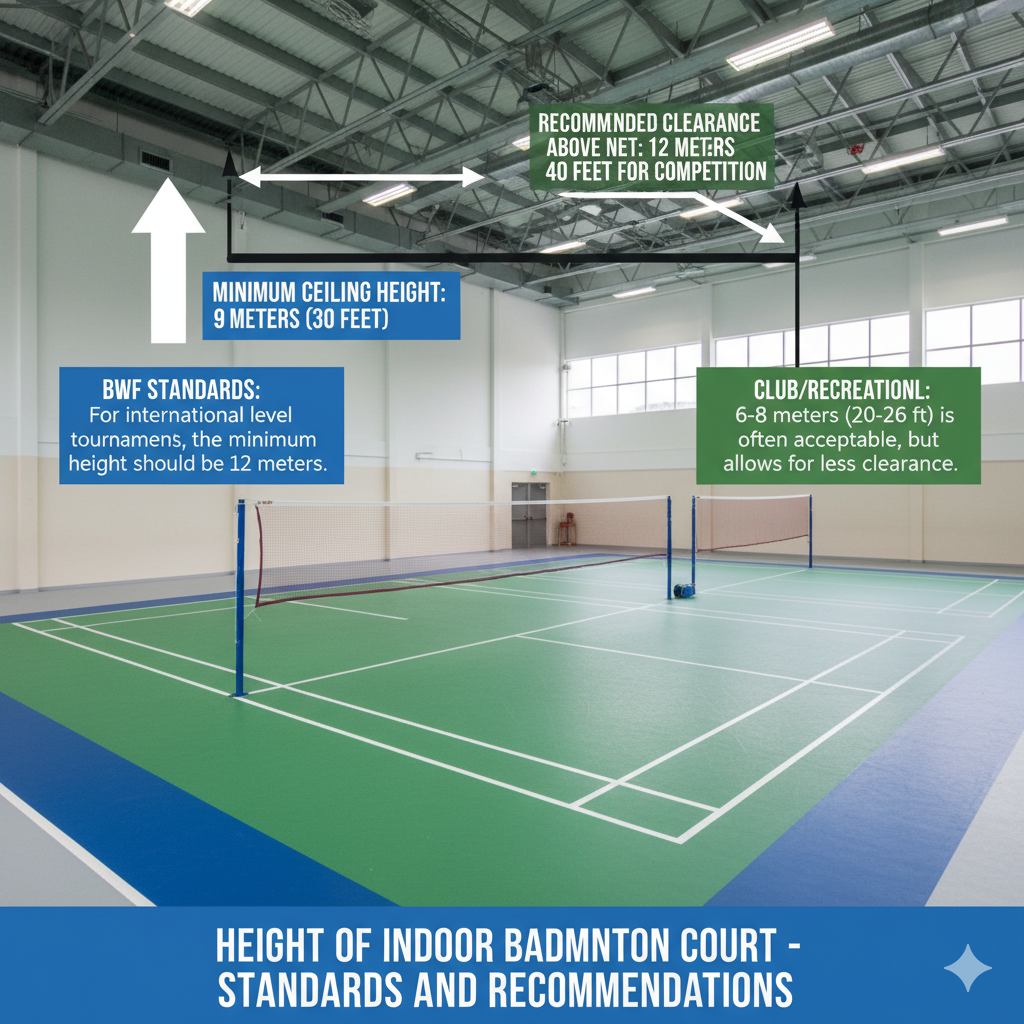Height of Indoor Badminton Court