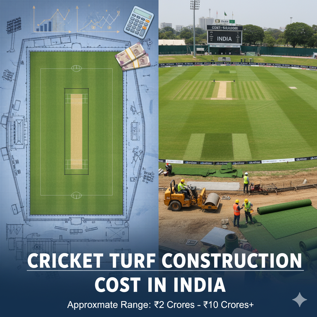 Cricket Turf Construction Cost in India