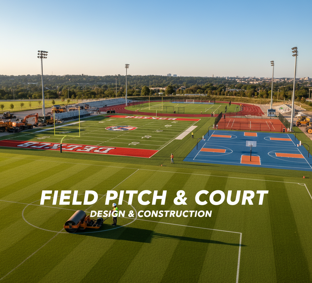 Field, Pitch, and Court Design & Construction