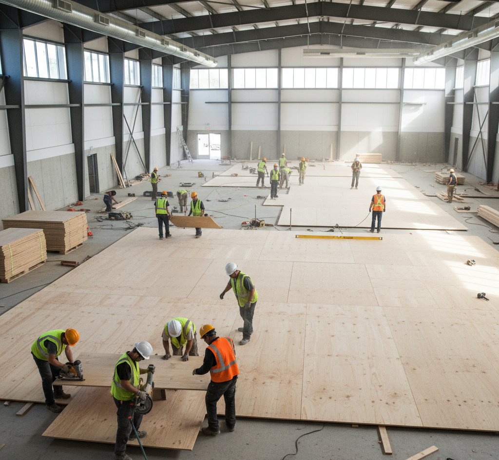 Plywood Gym Floor Construction