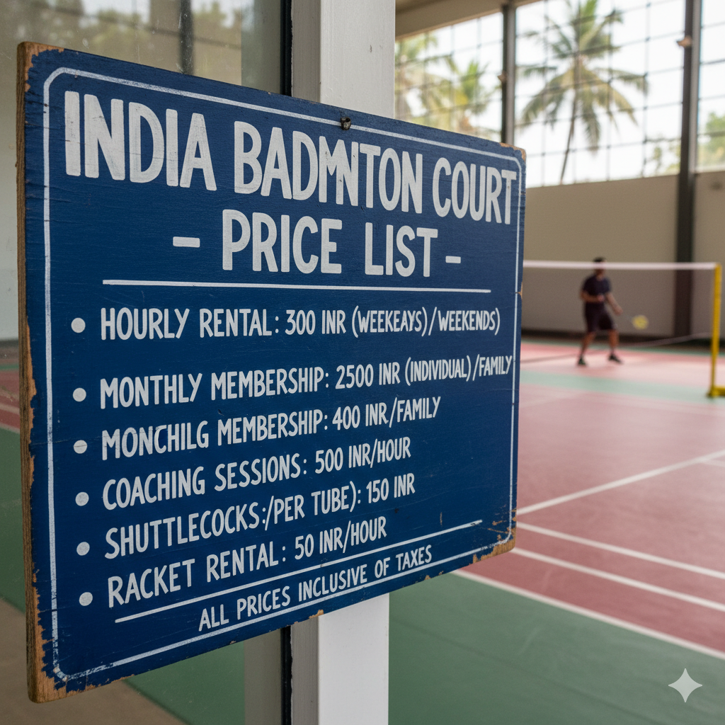 Badminton Court India price list