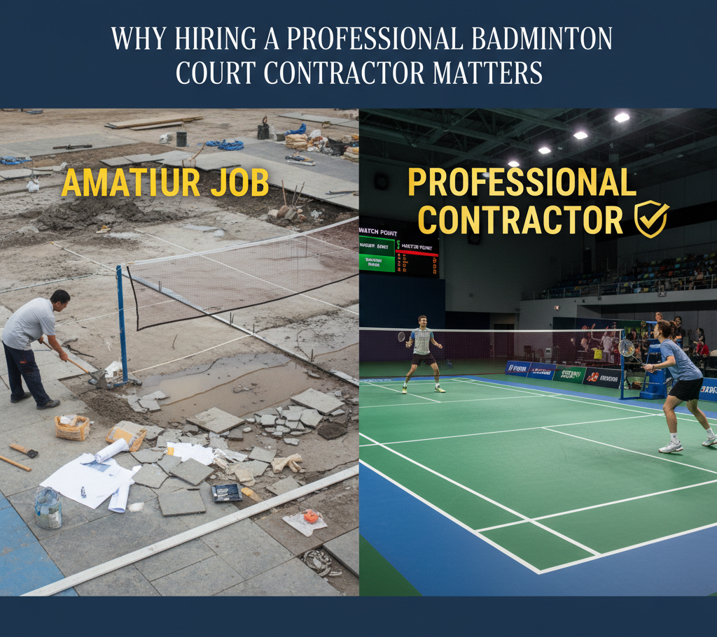 Why Hiring a Professional Badminton Court Contractor Matters